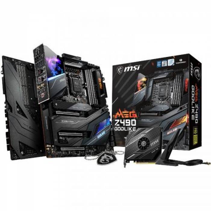 Placa de baza MSI MEG Z490 GODLIKE, Intel Z490, socket 1200, eATX