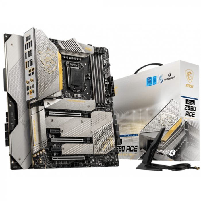 Placa de baza MSI MEG Z590 ACE GOLD EDITION, Intel Z590, Socket 1200, ATX