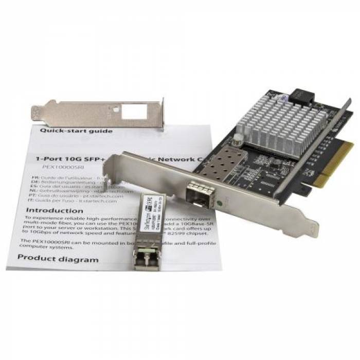 Placa de retea Startech PEX10000SRI, PCI Express x8