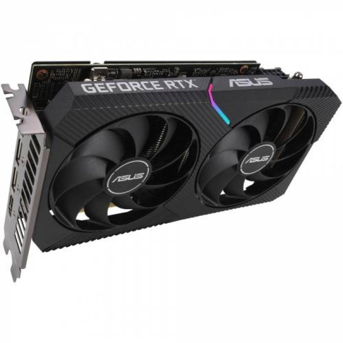 Placa video ASUS nVidia GeForce RTX 3060 Ti Dual MINI OC LHR 8GB, GDDR6, 256bit