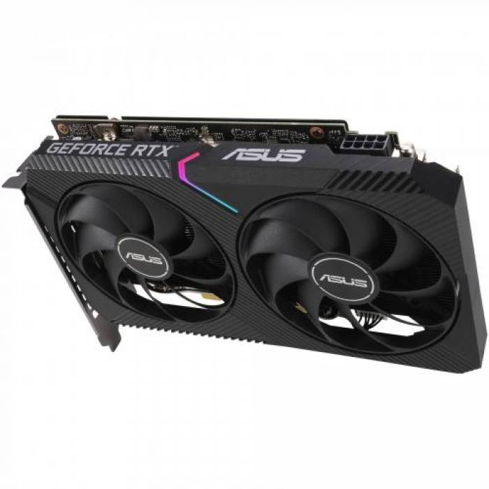 Placa video ASUS nVidia GeForce RTX 3060 Ti Dual MINI OC LHR 8GB, GDDR6, 256bit