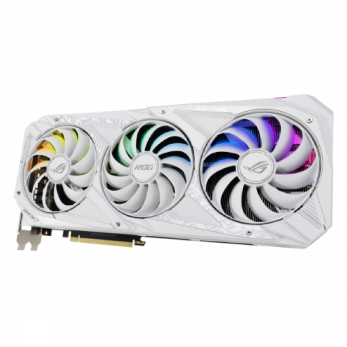 Placa video ASUS nVidia GeForce RTX 3090 ROG STRIX WHITE OC 24GB, GDDR6X, 384bit