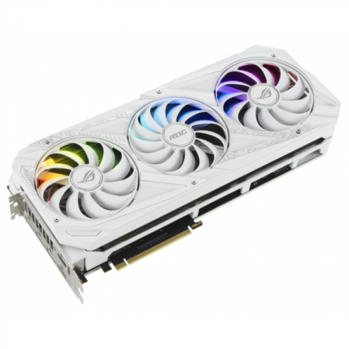 Placa video ASUS nVidia GeForce RTX 3090 ROG STRIX WHITE OC 24GB, GDDR6X, 384bit