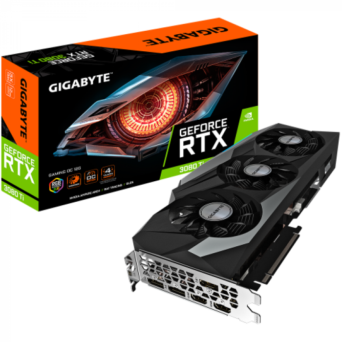 Placa video Gigabyte nVidia GeForce RTX 3080 Ti GAMING OC LHR 12GB, GDDR6X, 384bit