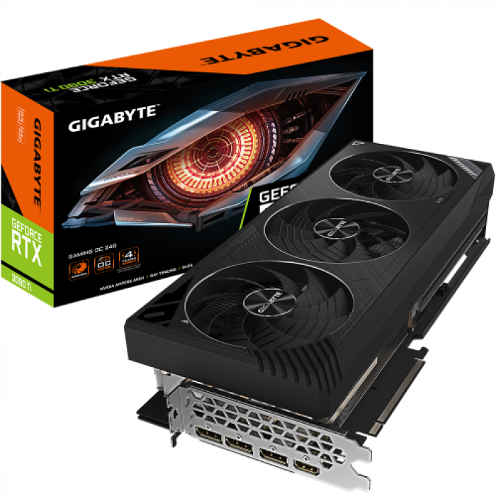 Placa video Gigabyte nVidia GeForce RTX 3090 Ti Gaming OC LHR 24GB, GDDR6X, 384bit