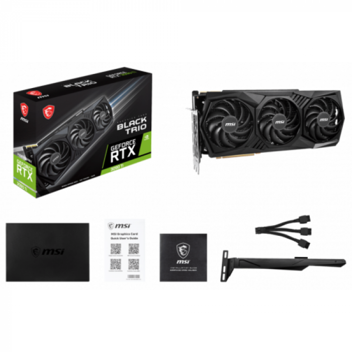 Placa video MSI nVidia GeForce RTX 3090 Ti BLACK TRIO 24GB, GDDR6X, 384bit