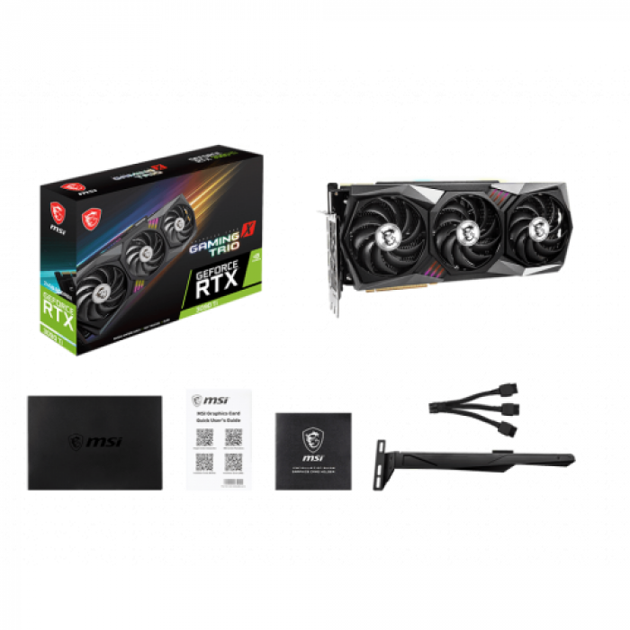 Placa video MSI nVidia GeForce RTX 3090 Ti GAMING X TRIO 24GB, GDDR6X, 384bit