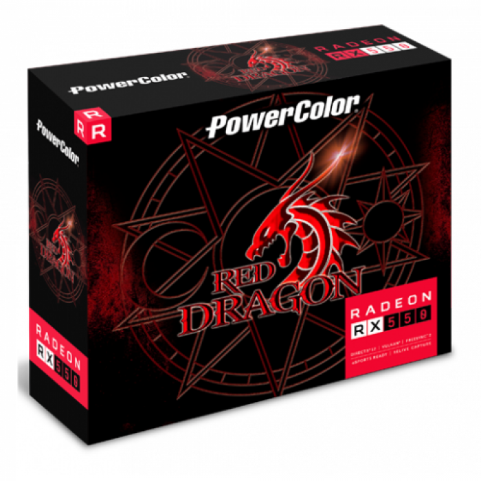 Placa video PowerColor AMD Radeon RX 550 Red Dragon 2GB, GDDR5, 128bit