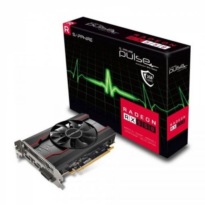 Placa video Sapphire AMD Radeon RX 550 PULSE 2GB, DDR5, 128bit