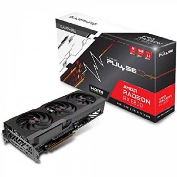 Placa video Sapphire AMD Radeon RX 6800 PULSE 16GB, GDDR6, 256bit