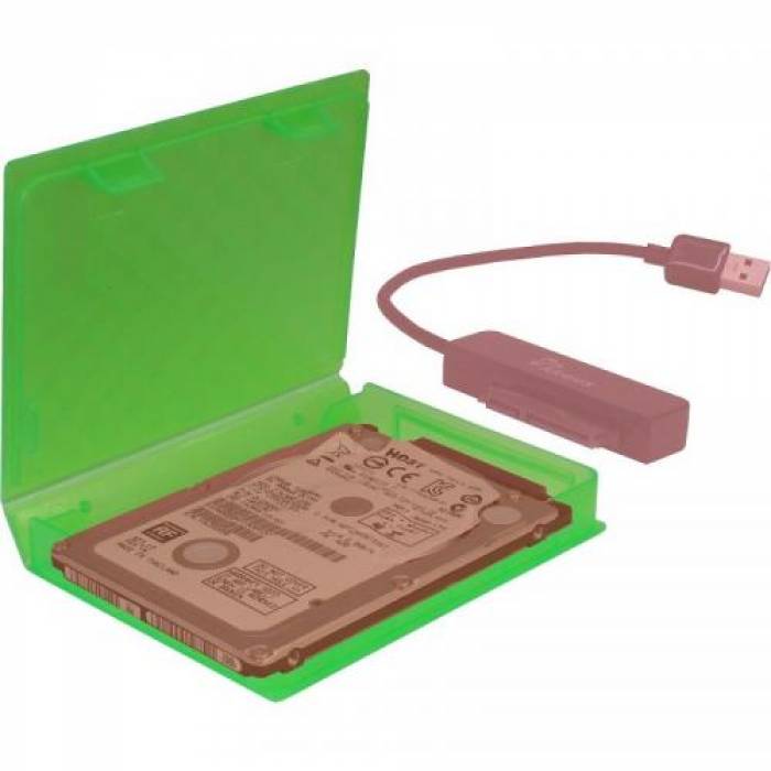 Protectie HDD Inter-Tech KP001A, Green