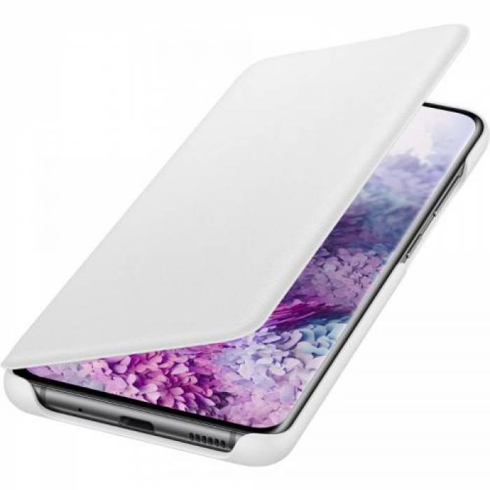 Protectie tip Book Book LED View White pentru Galaxy S20/5G (2020), White