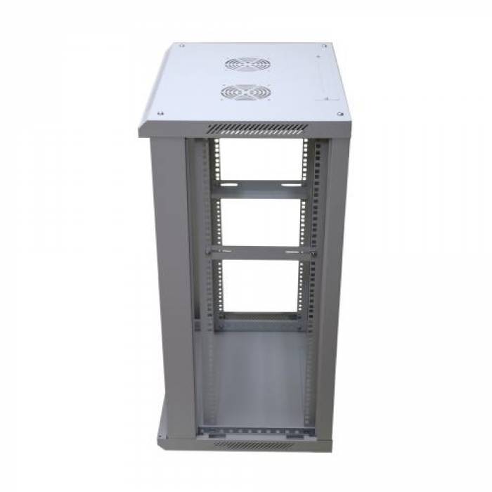 Rack Extralink EX.14350 wall-mounted, 19inch, 15U, 600x600mm, Grey