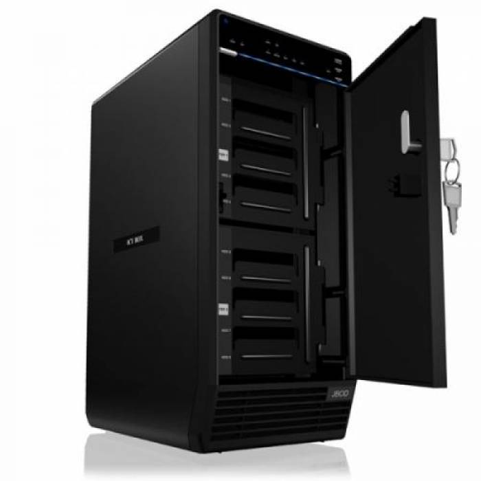 Rack HDD Raidsonic IcyBox, SATA3, USB 3.0 + eSATA, 8x3.5inch, Black