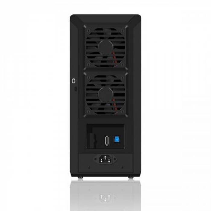 Rack HDD Raidsonic IcyBox, SATA3, USB 3.0 + eSATA, 8x3.5inch, Black