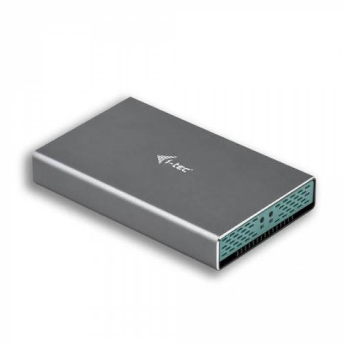 Rack SSD Disk i-tec MySafe, USB 3.0/USB-C 3.1 Gen. 2, 2x SATA, M.2, Grey