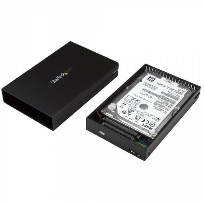 Rack SSD/HDD Startech S251BU31315, USB 3.1 Tip B, SATA, Black