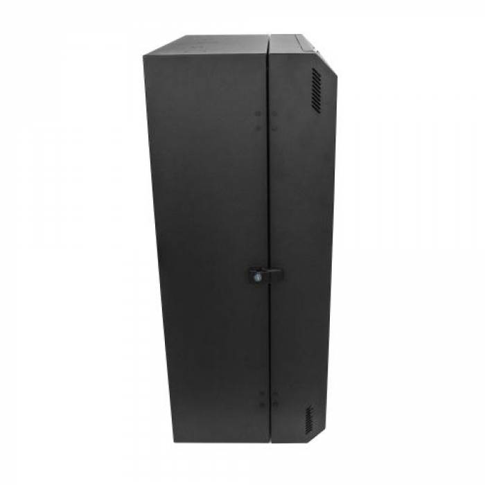 Rack vertical Startech RK830WALVS, 8U, Black