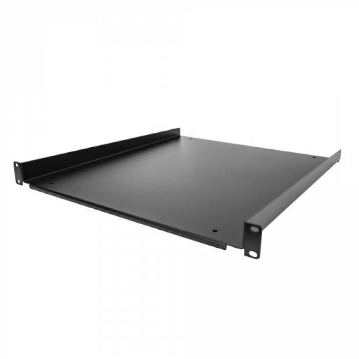 Raft Startech SHELF-1U-20-FIXED-S, Black