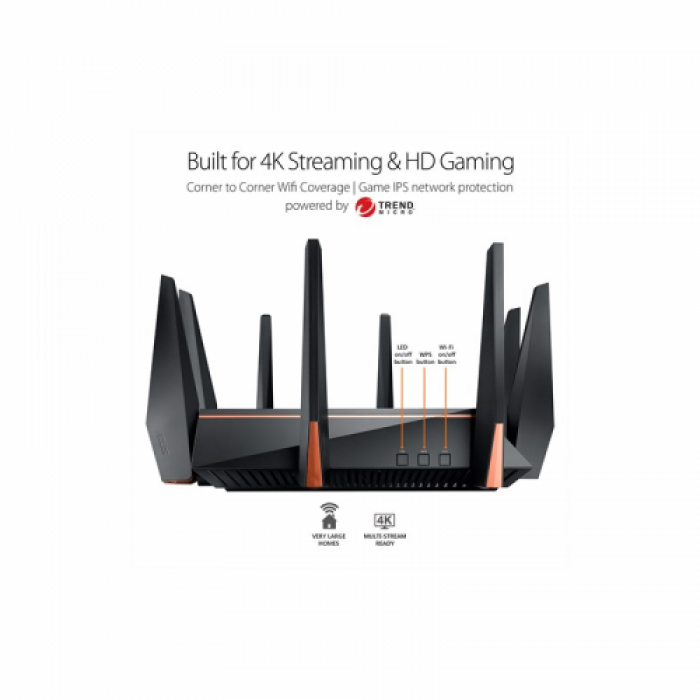 Router Wireless Asus ROG Rapture GT-AC5300, 8x LAN