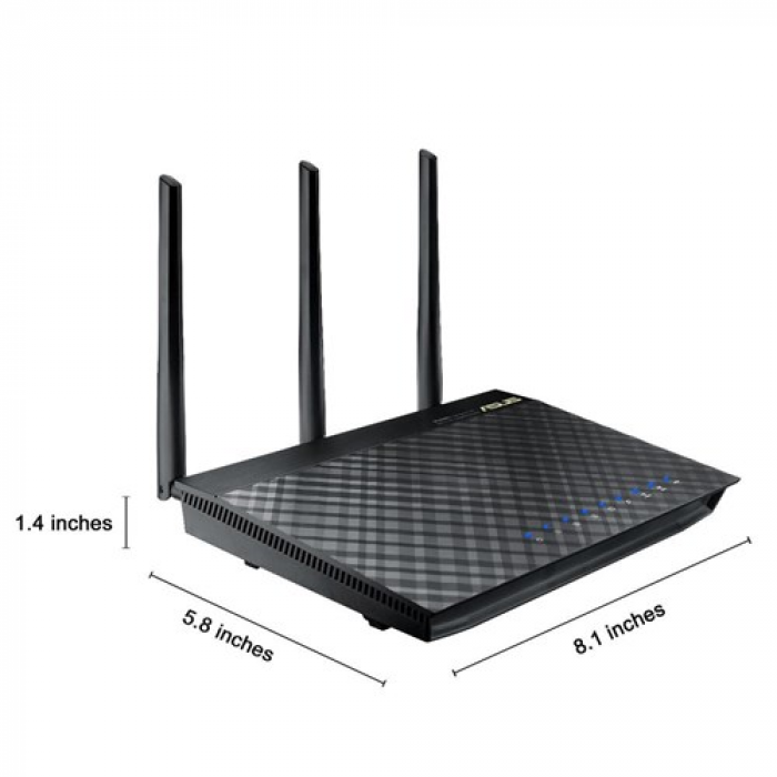 Router Wireless Asus RT-AC66U, 4x LAN