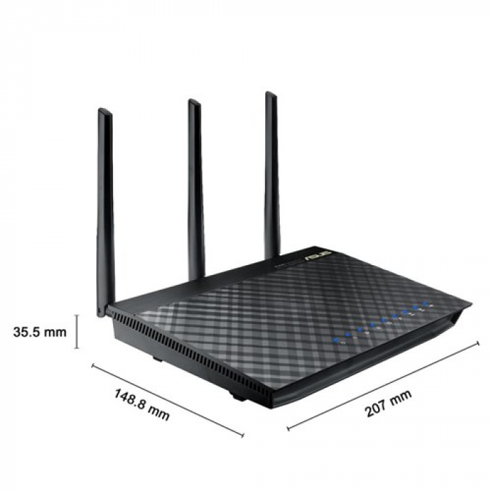Router Wireless Asus RT-AC66U, 4x LAN