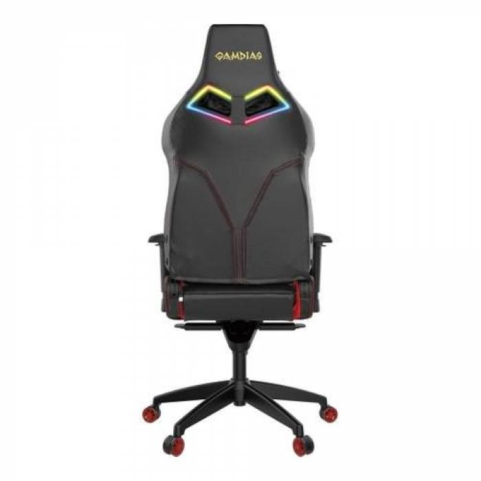 Scaun gaming Gamdias Achilles P1 L, RGB, Black-Red