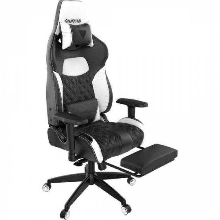 Scaun gaming Gamdias Achilles P1 L, RGB, Black-White