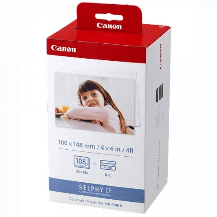 Set Cartus Cerneala Canon KP-108IN + Photo Paper - AJ3115B001AA