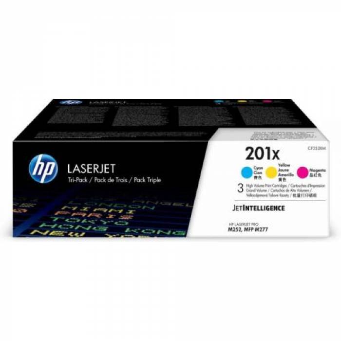 Set Cartuse Toner HP 201X Cyan/Magenta/Yellow 