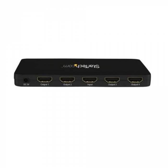 Splitter Startech ST124HD4K, 4x HDMI, Black