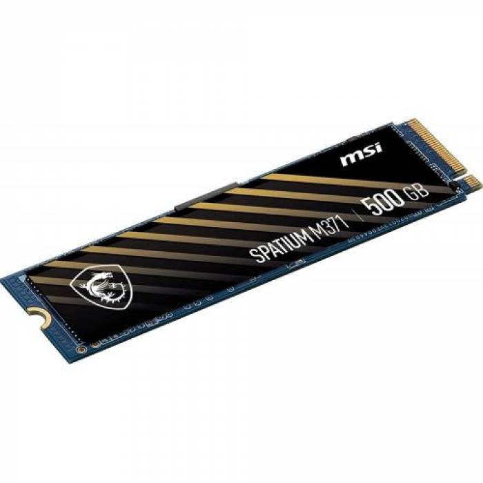 SSD MSI Spatium M371 500GB, PCI Express 4.0 x4, M.2