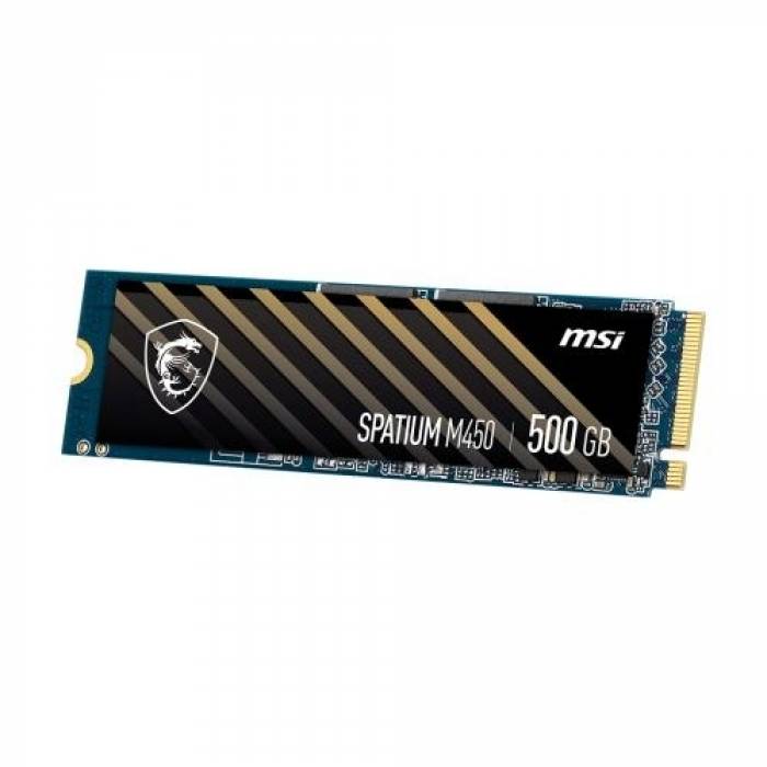 SSD MSI Spatium M450 500GB, PCI Express 4.0 x4, M.2