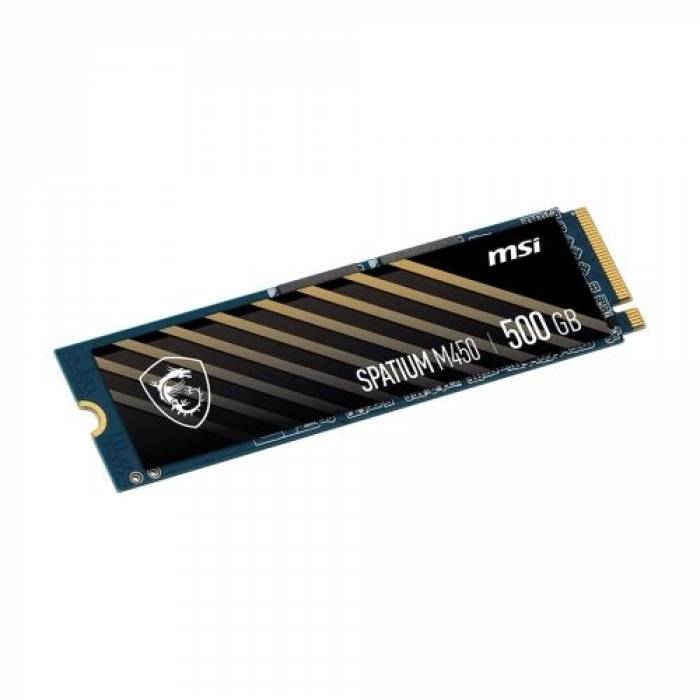 SSD MSI Spatium M450 500GB, PCI Express 4.0 x4, M.2