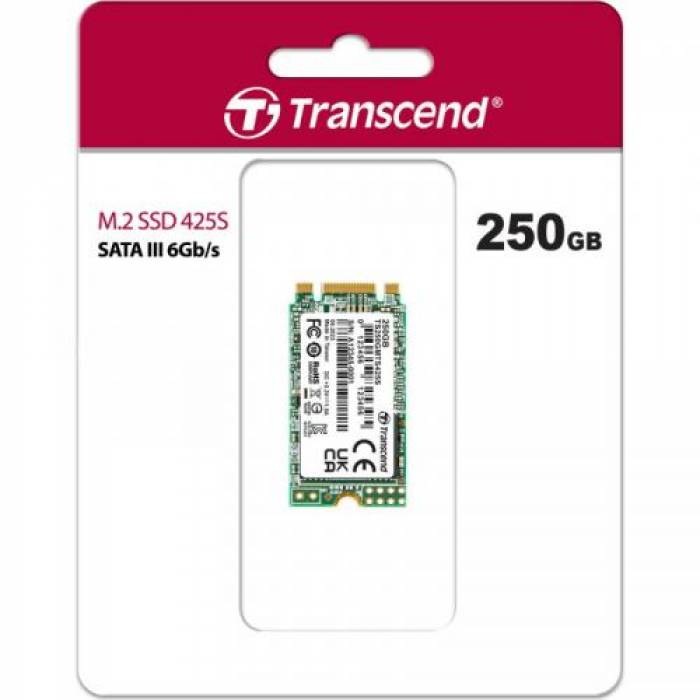 SSD Transcend MTS425S 250GB, SATA3, M.2