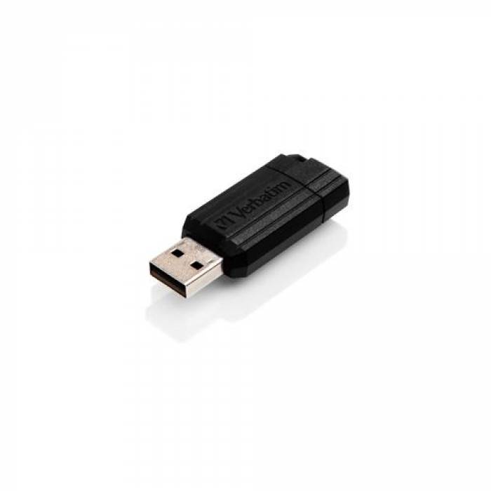 Stick Memorie Verbatim Store 'n' Go PinStripe 8GB, USB 2.0, black