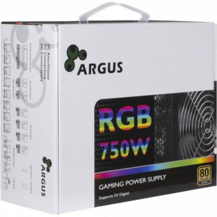 Sursa Inter-Tech Argus RGB-750W CM II, 750W