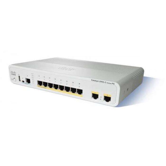 Switch CISCO Catalyst 2960C PD Switch 8 FE, 8 porturi, PoE