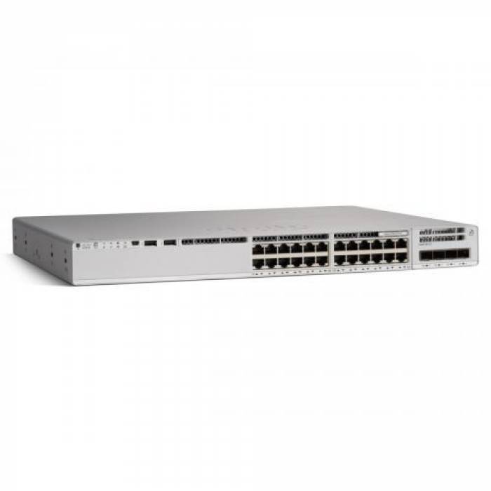 Switch Cisco Catalyst C9200-24PB-A, 24 porturi, PoE+