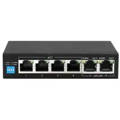 Switch Extralink EX.14831, 6 porturi, PoE