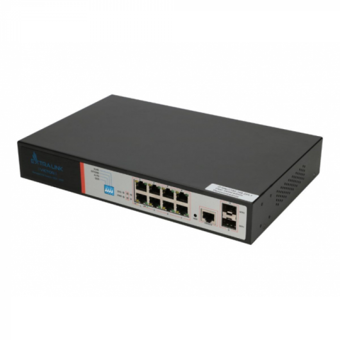 Switch Extralink EX.8222, 8 porturi, PoE