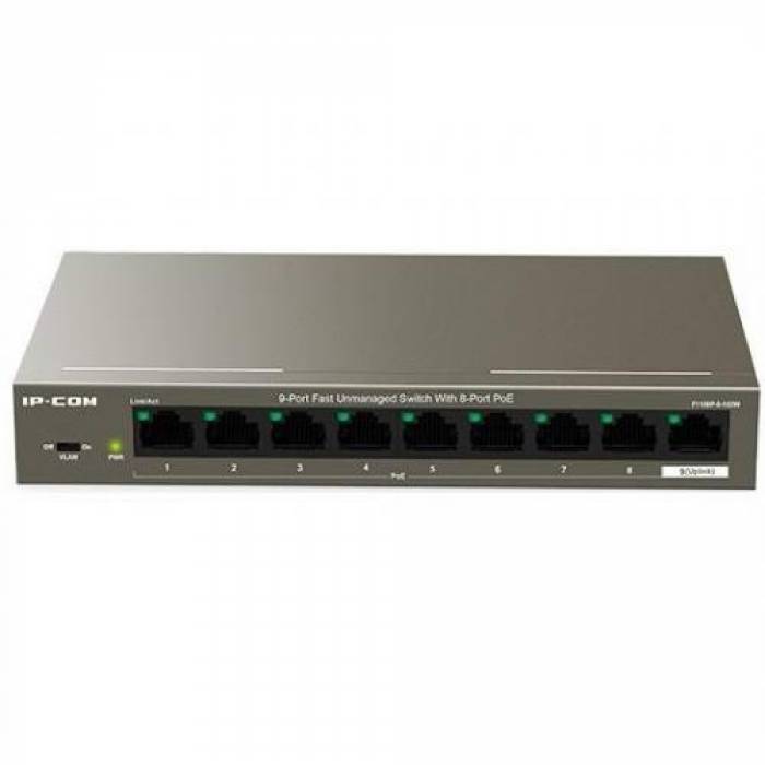 Switch IP-COM F1109P-8-102W, 8 porturi