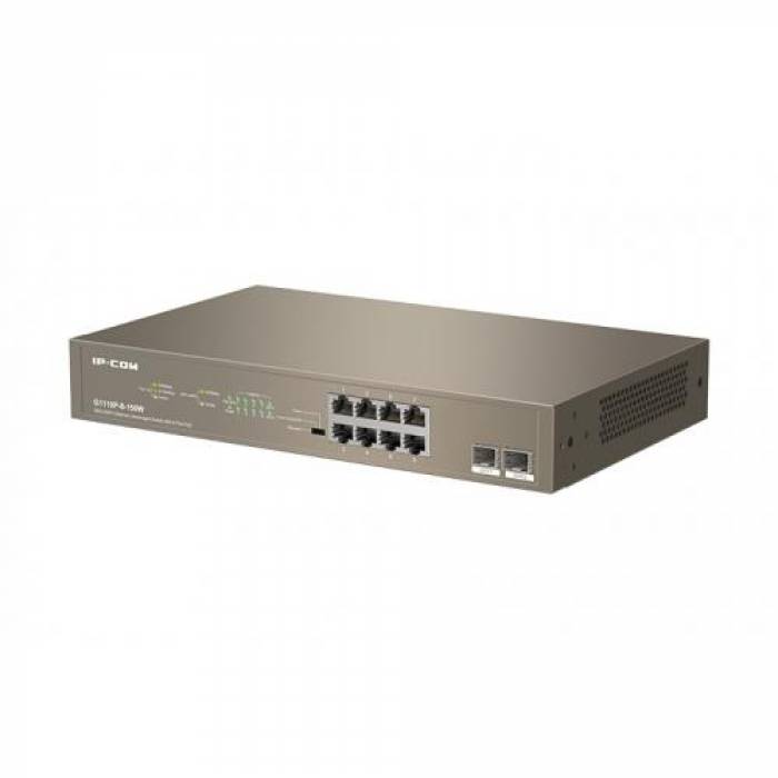 Switch IP-COM G1110P-8-150W, 8 porturi, PoE