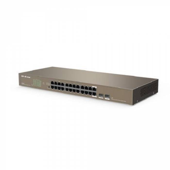 Switch IP-COM PRO-S24-410W, 24 porturi, PoE