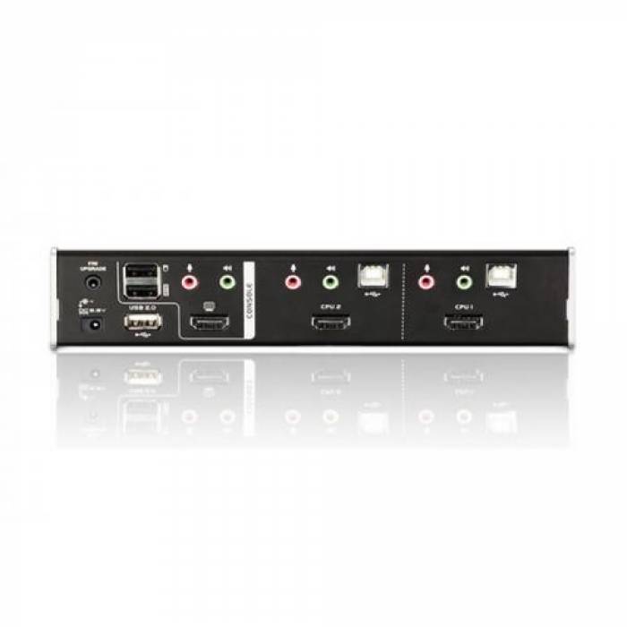 Switch KVM ATEN CS1792, 2x HDMI, Black-Grey