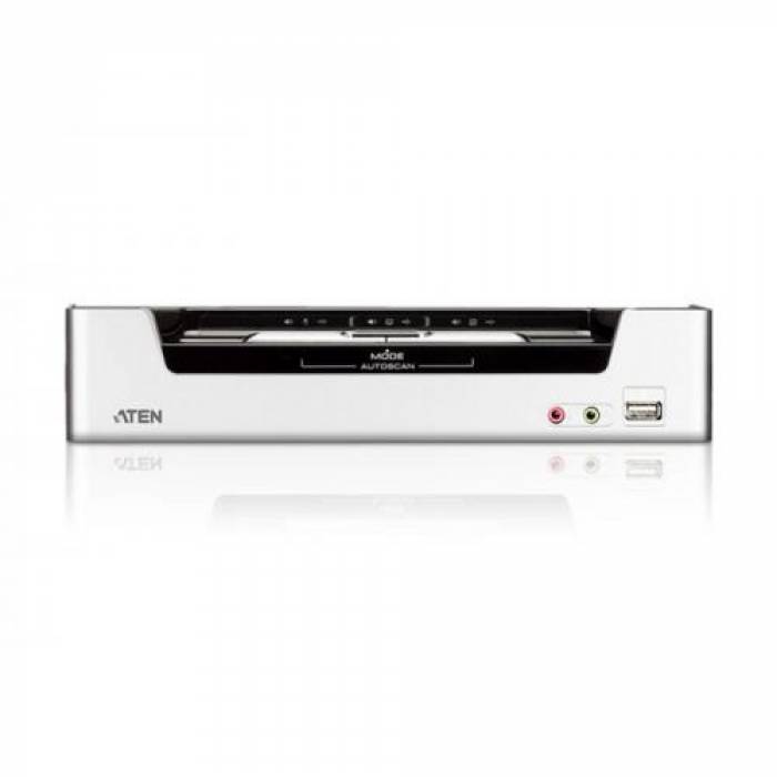 Switch KVM ATEN CS1792, 2x HDMI, Black-Grey