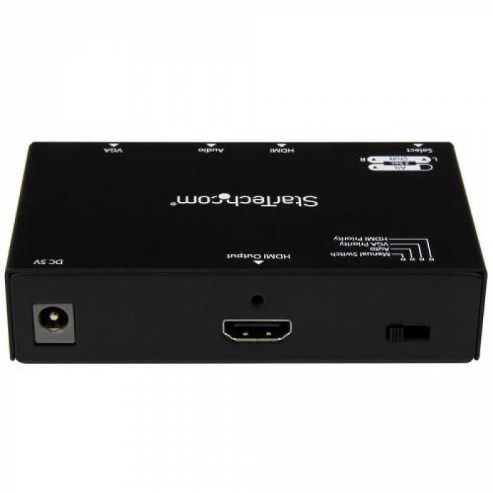 Switch KVM Startech HBS304A24A, 2x HDMI, 1x VGA, Black