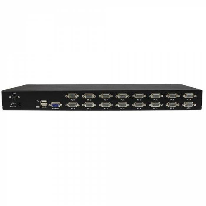 Switch KVM Startech SV1631DUSBU, 16x VGA, Black