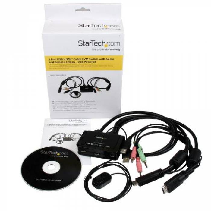 Switch KVM Startech SV211HDUA, 2x HDMI