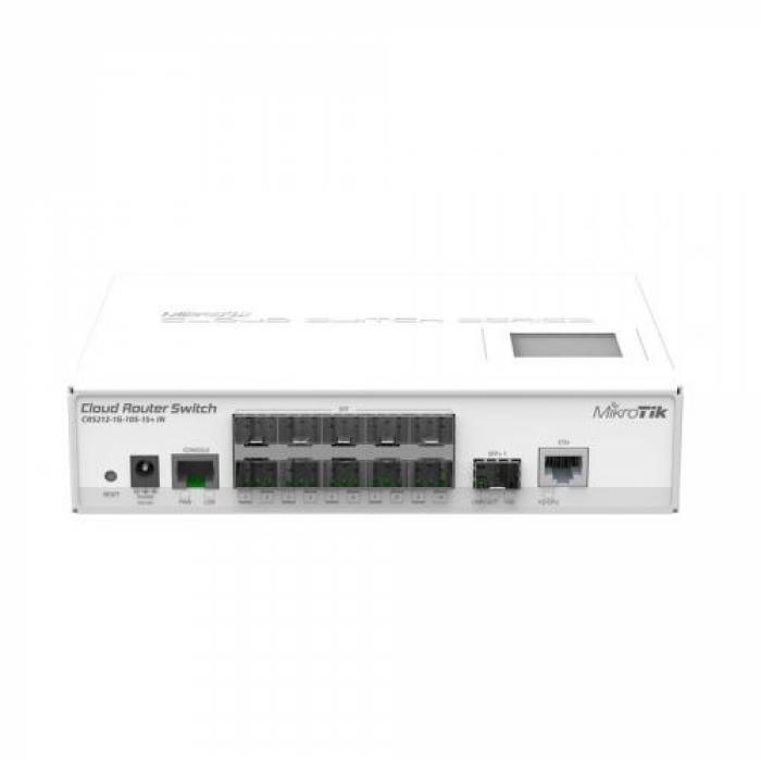 Switch MikroTik MT CRS212-1G-10S-1S+IN, 10 porturi